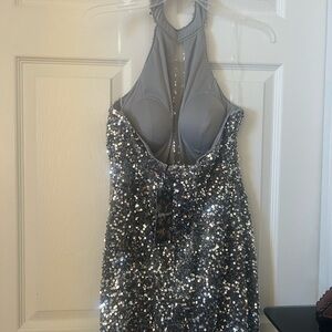 Party dress color silver, New size ML